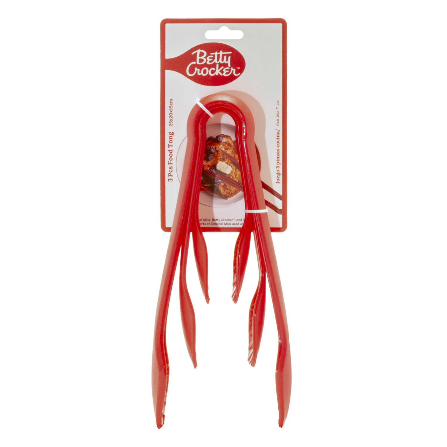Set De Pinzas De Cocina BETTY CROCKER 3 PZS