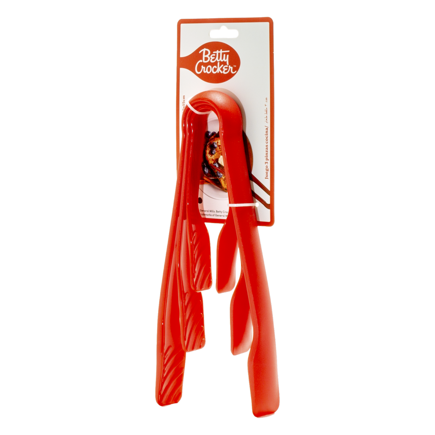 Set De Pinzas De Cocina BETTY CROCKER 3 PZS