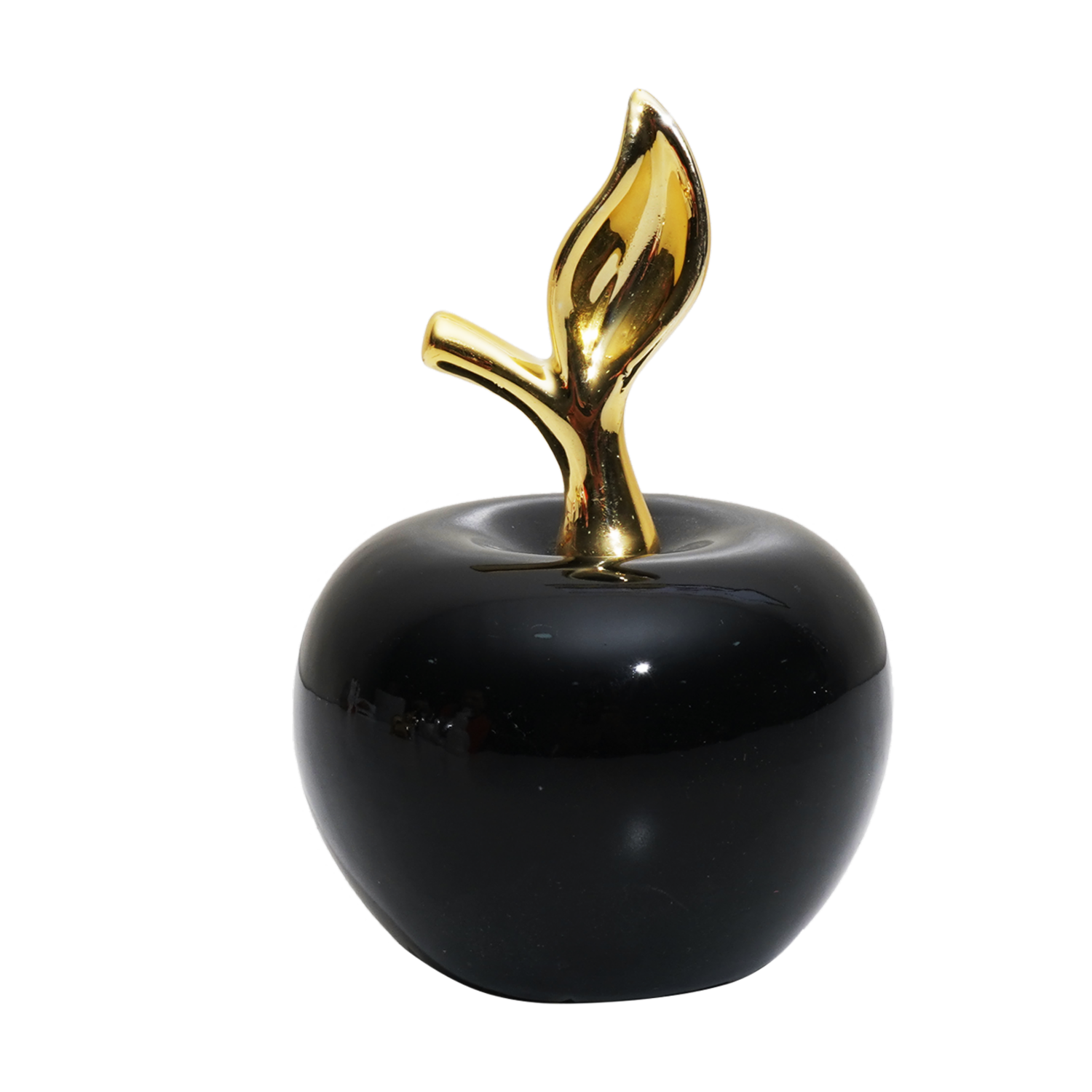 Adorno Decorativo Negro Manzana KOOME Mediano