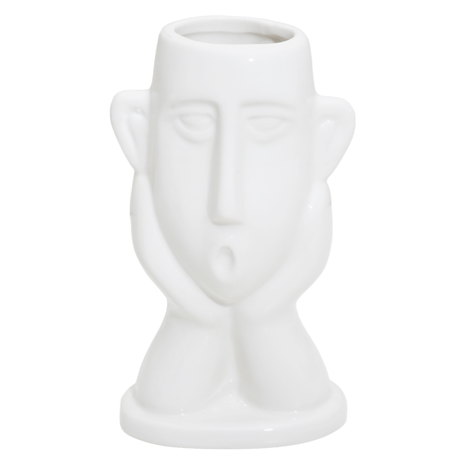 Adorno Decorativo Blanco Manos En Cuello KOOME 1 Pieza