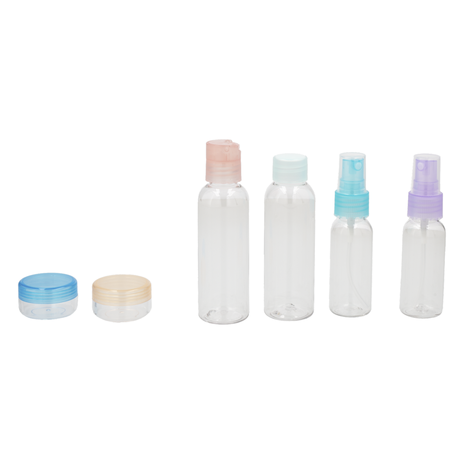 Kit Organizador Recipientes Para Viajes FREE HOME 6 Piezas