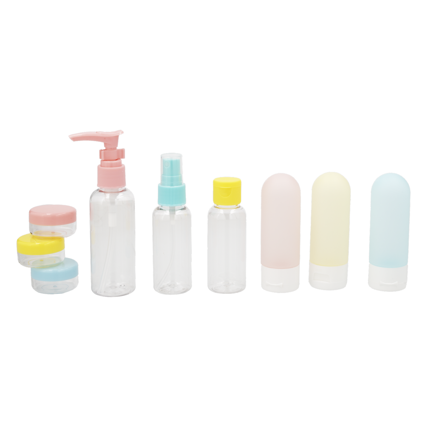Kit Organizador Recipientes Para Viajes FREE HOME 9 Piezas