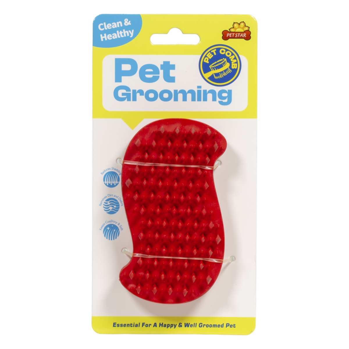 Cepillo De Mascota Masajeador Silicona PET STAR 6.5X11.3 Cm