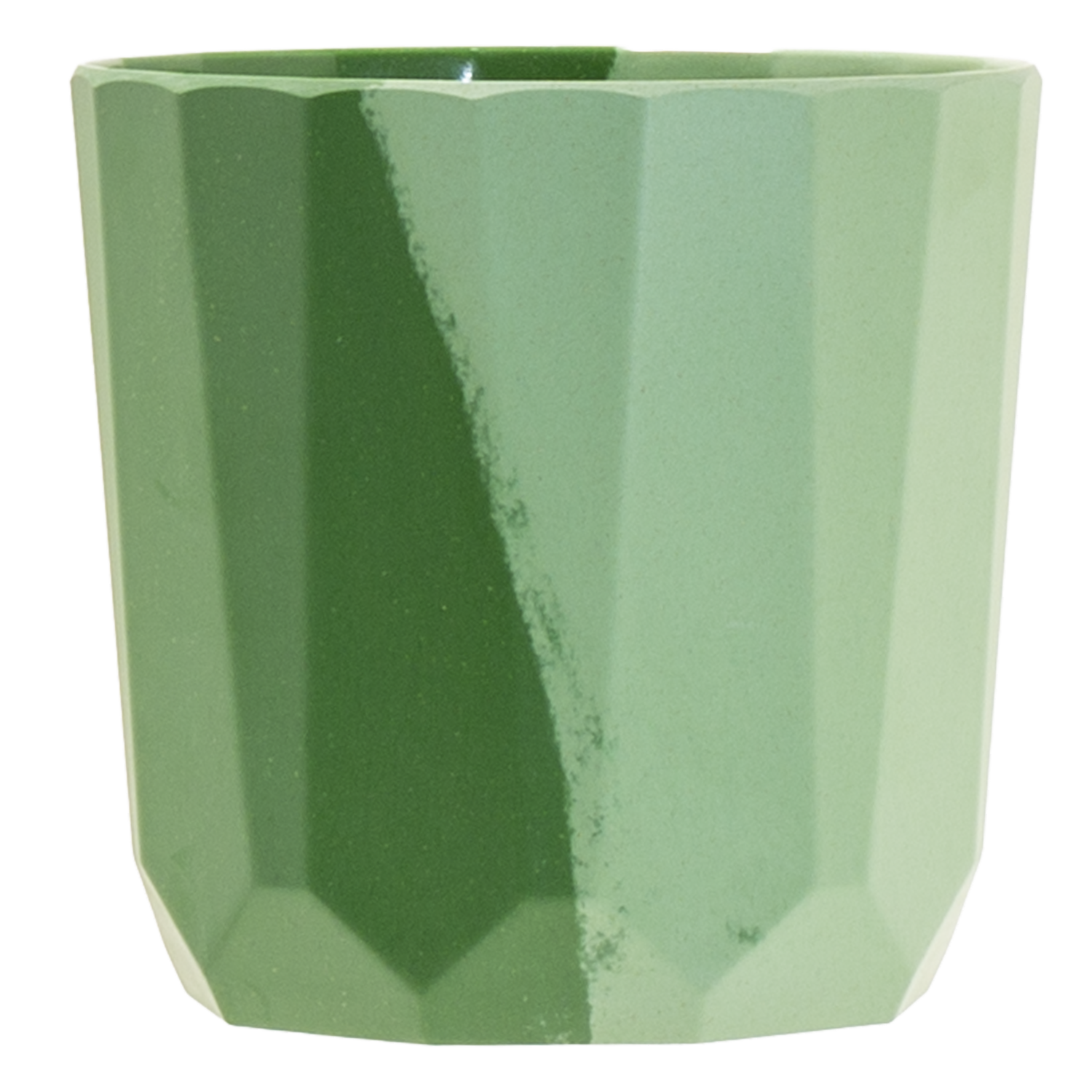 Maceta Diseño  Clásica Verde Claro Y Oscuro SKYLARK Talla Mediana