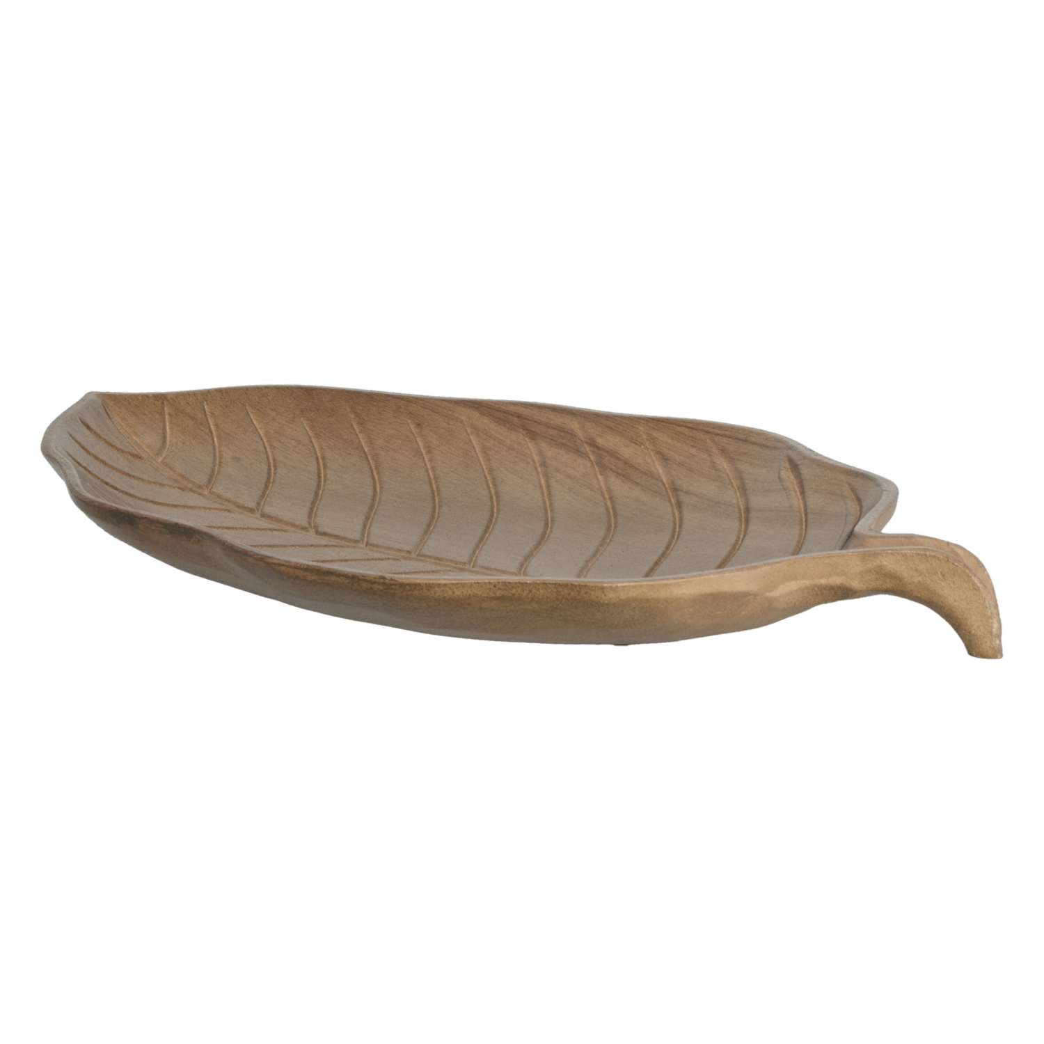Charol Decorativo Hoja Redonda Madera SKYLARK 42.5X31X39 Cm