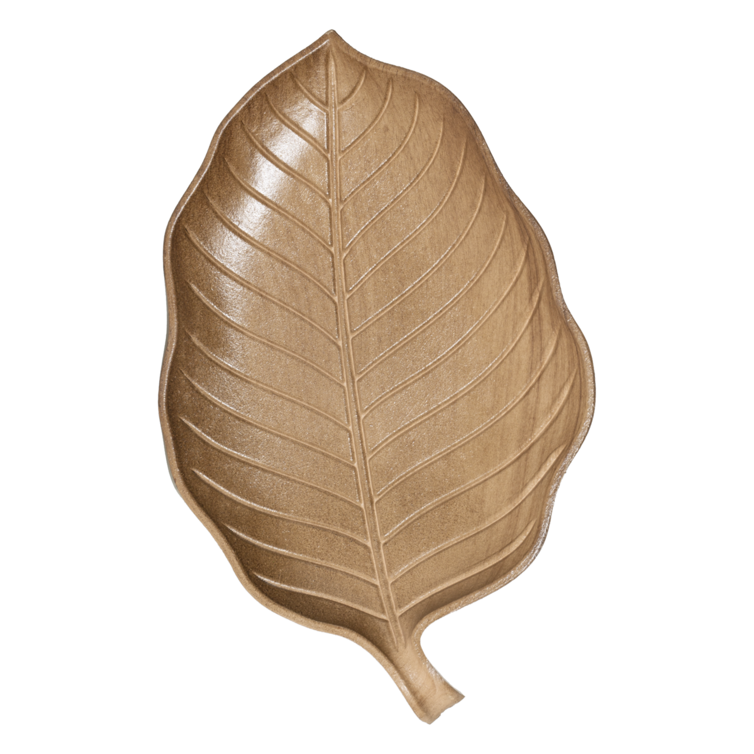 Charol Decorativo Hoja Redonda Madera SKYLARK 42.5X31X39 Cm
