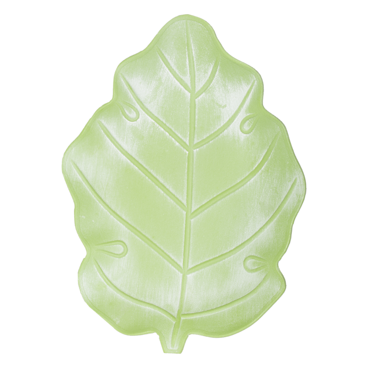 Charol Decorativo Hoja Madera Verde SKYLARK 34X25X2.5 Cm