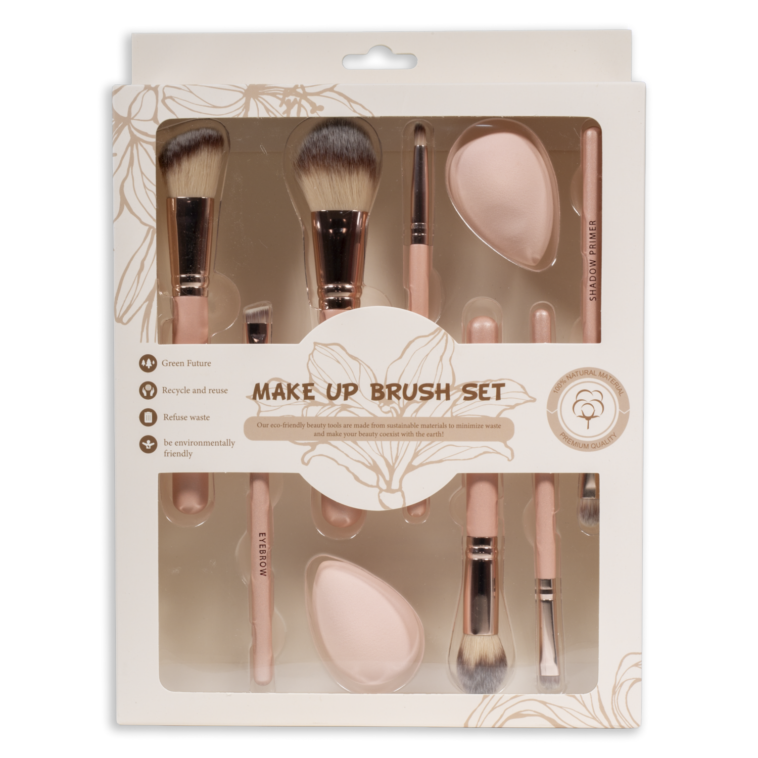 Set De Brochas Y Esponjas NINGBO Unidad
