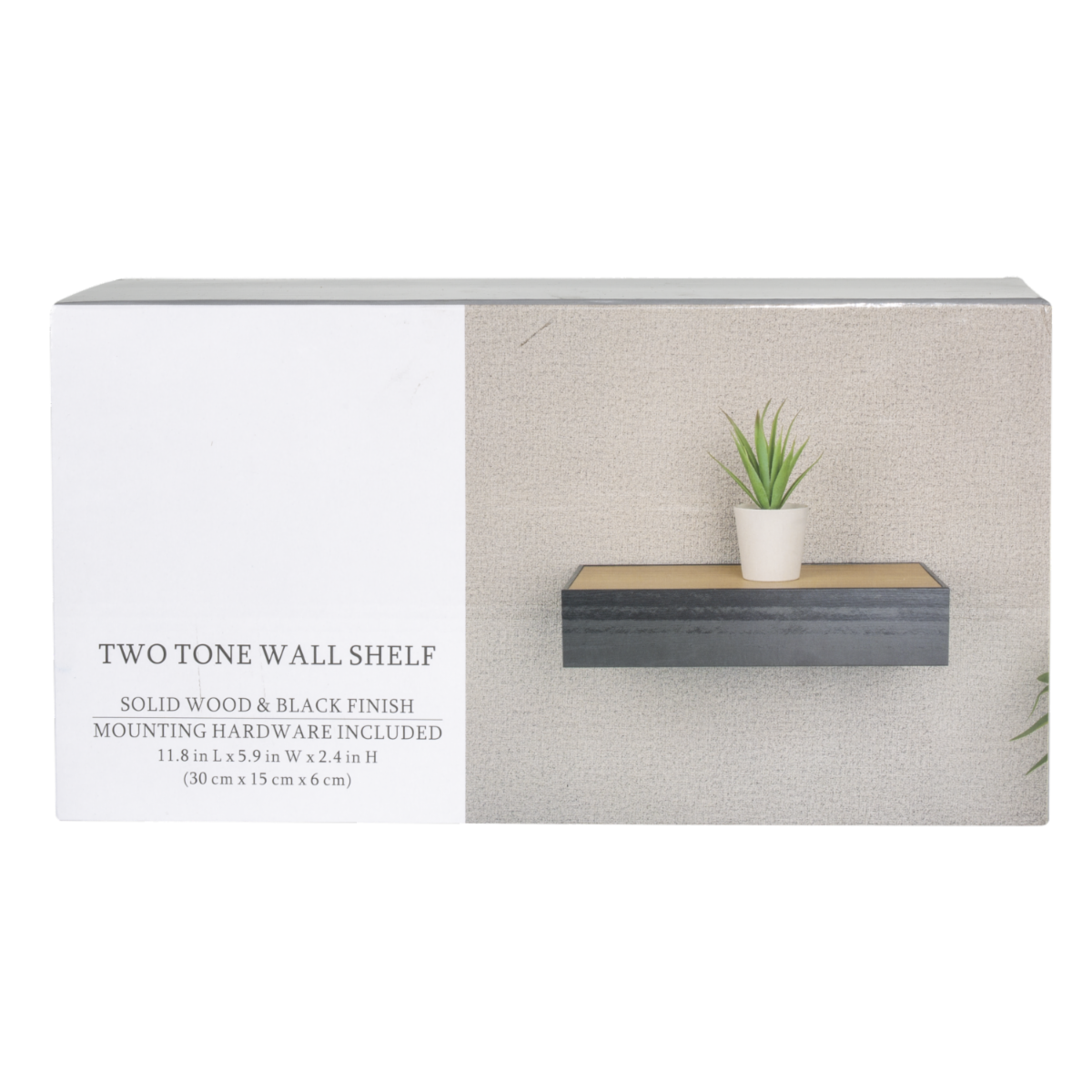Repisa De Pared De Doble Tono BRILLANT Madera