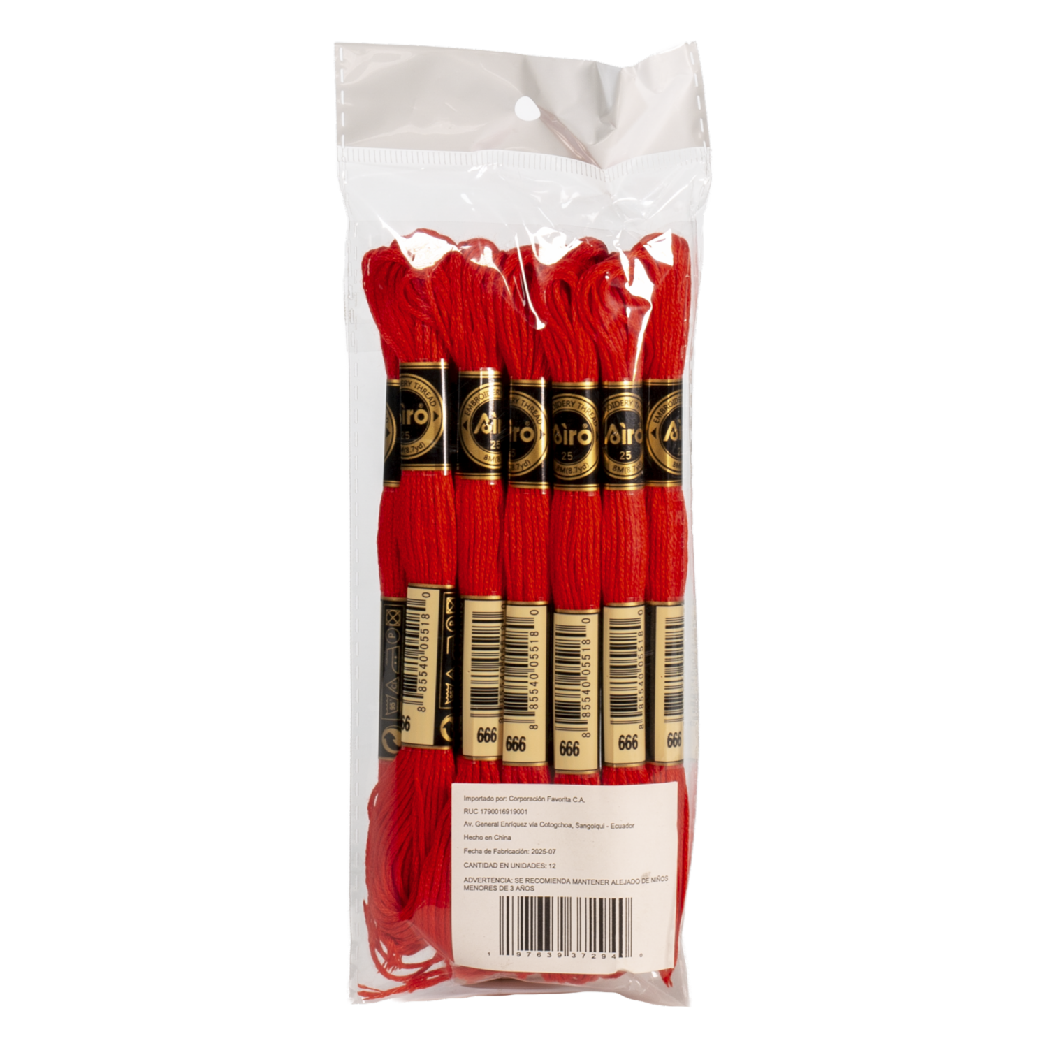 Hilo Color Rojo SKYLARK 12 Piezas
