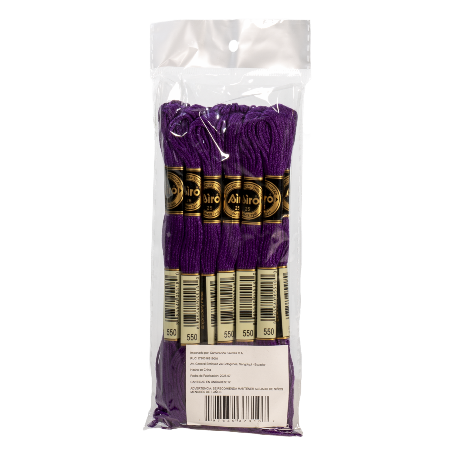 Hilo Color Morado SKYLARK 12 Piezas