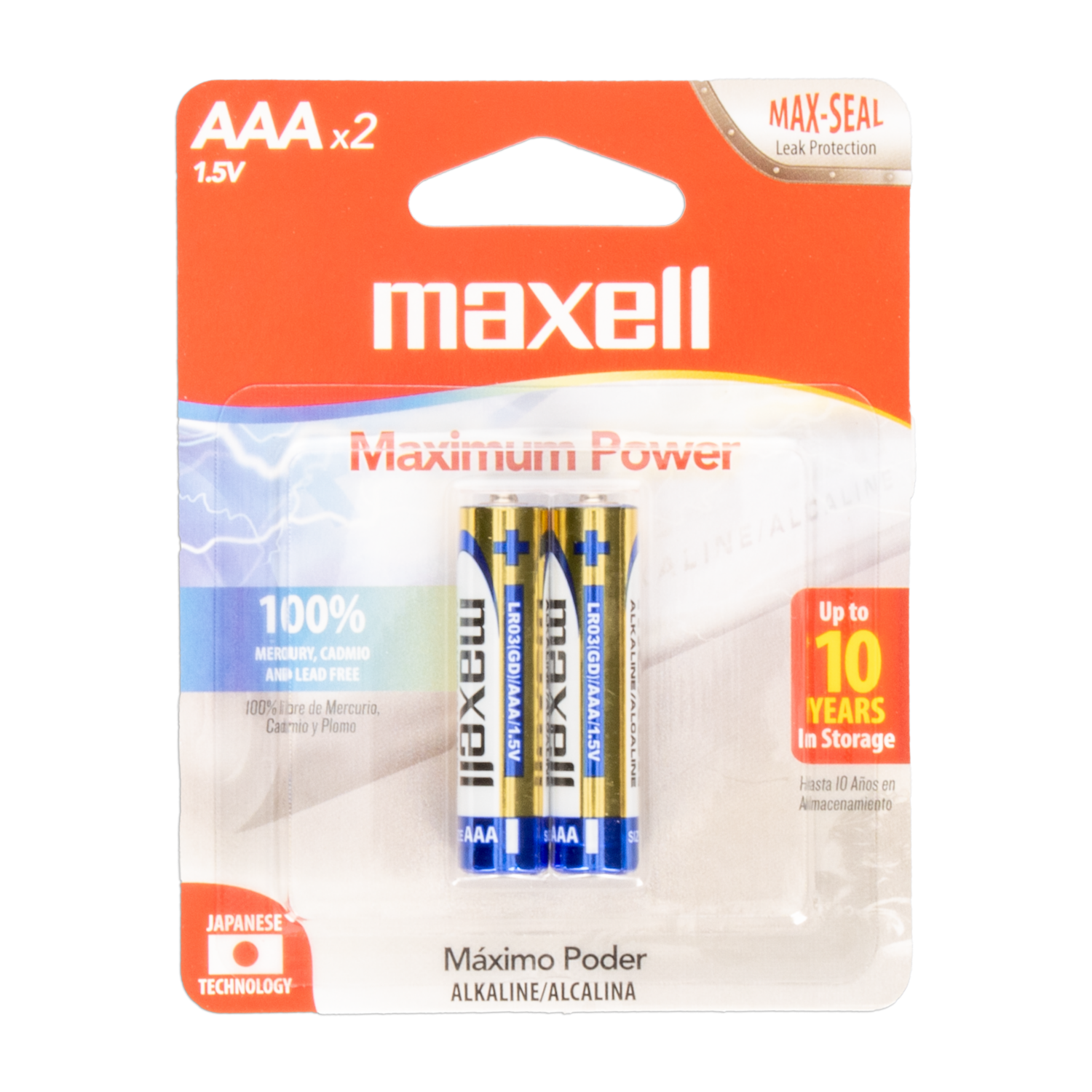 Pilas Alcalina AAA MAXELL X 2 Uds