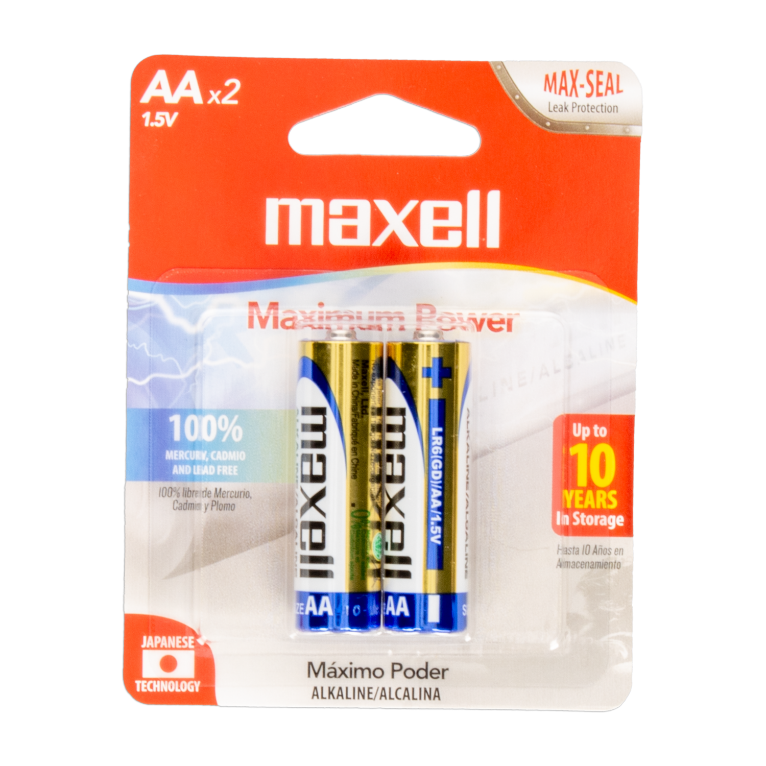 Pilas Alcalina AA MAXELL X 2 Uds