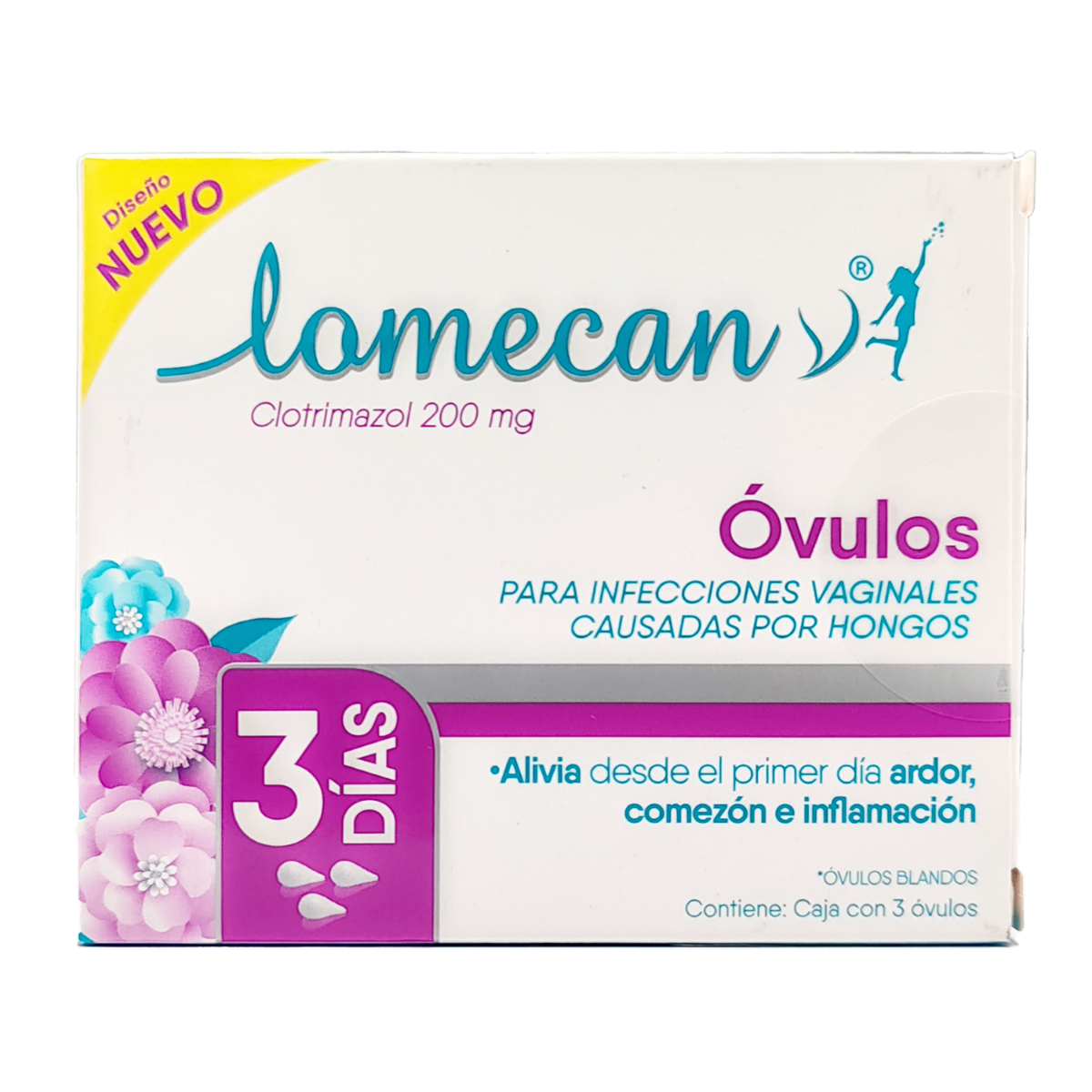 Óvulos Vaginales Tratamiento Para Infecciones LOMECAN 200 G