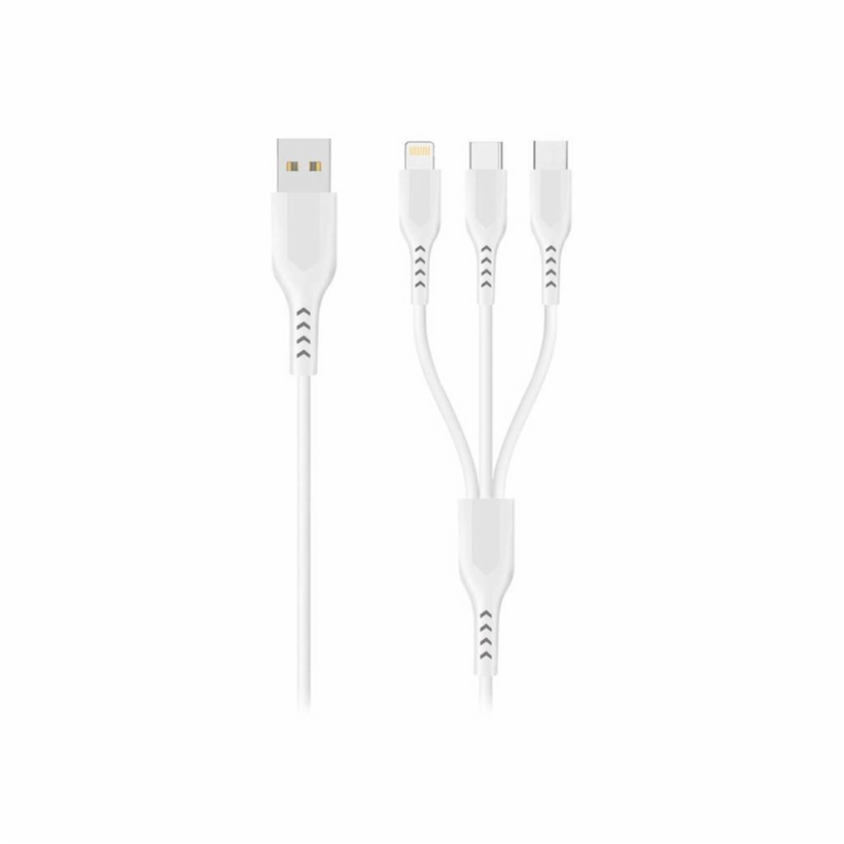 Cable De Caga Rápida 3 En 1 Modelo Ca-868 TREQA 1 M