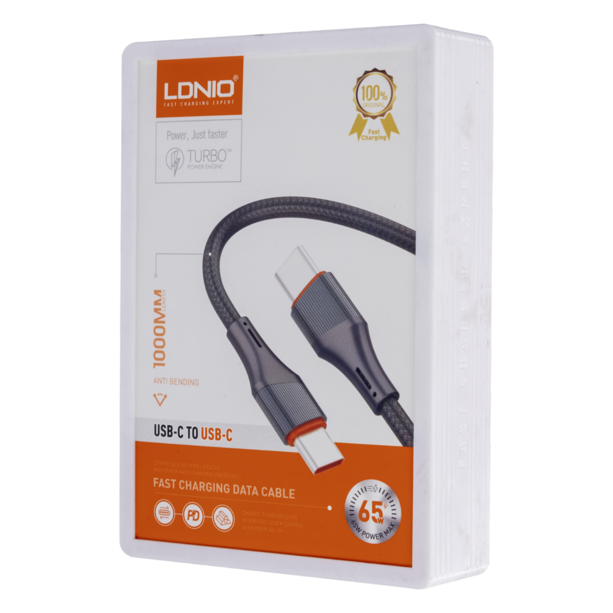 Cable Para Carga Y Transferencia Lc631 Tipo C A Tipo C 65W LDNIO 1 M