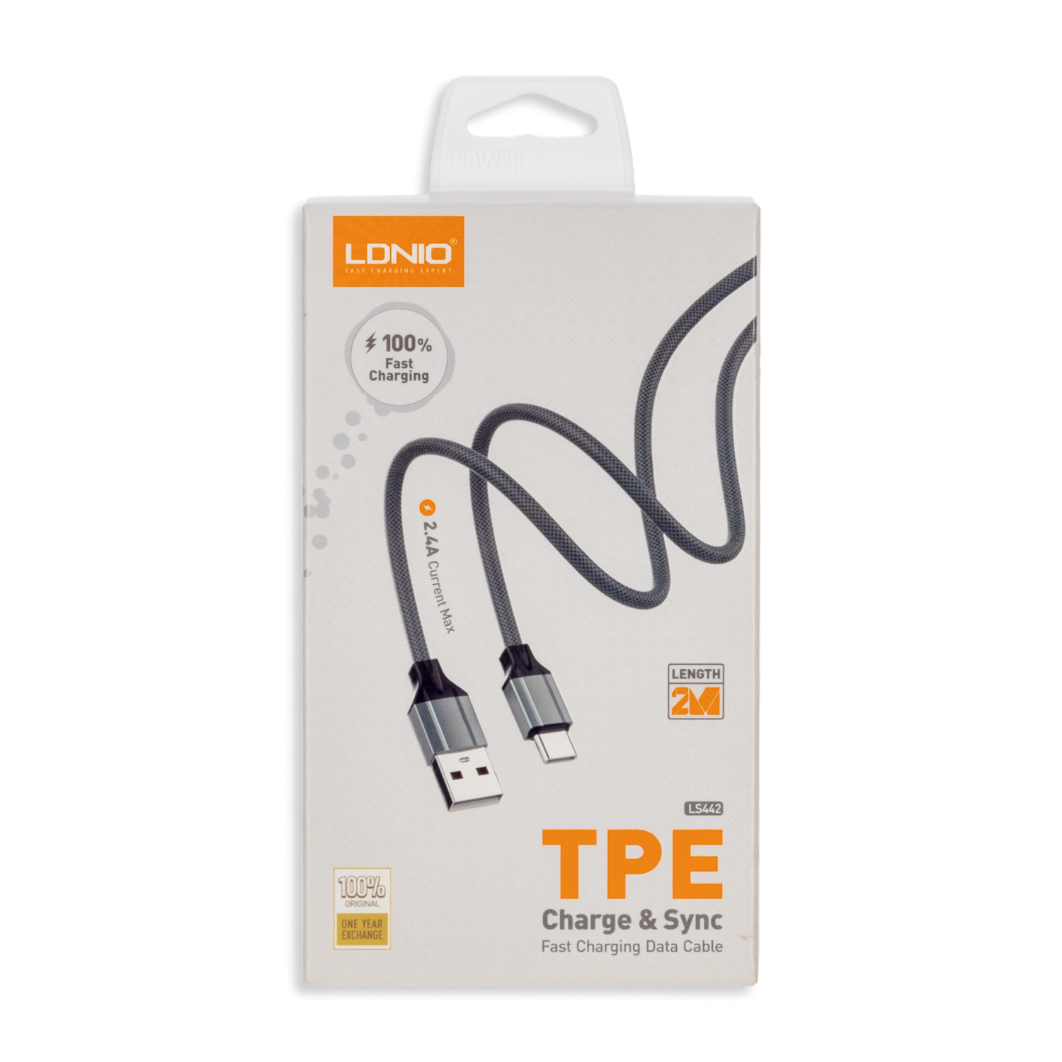 Cable De Carga Rápida USB 2.0  A USB-C LDNIO 2 M