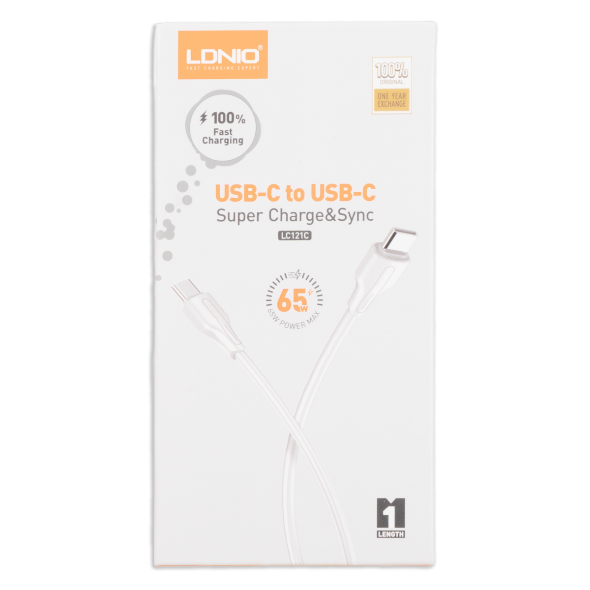Cable De Carga Tipo C A Tipo C 1M Lc121 LDNIO 65 W
