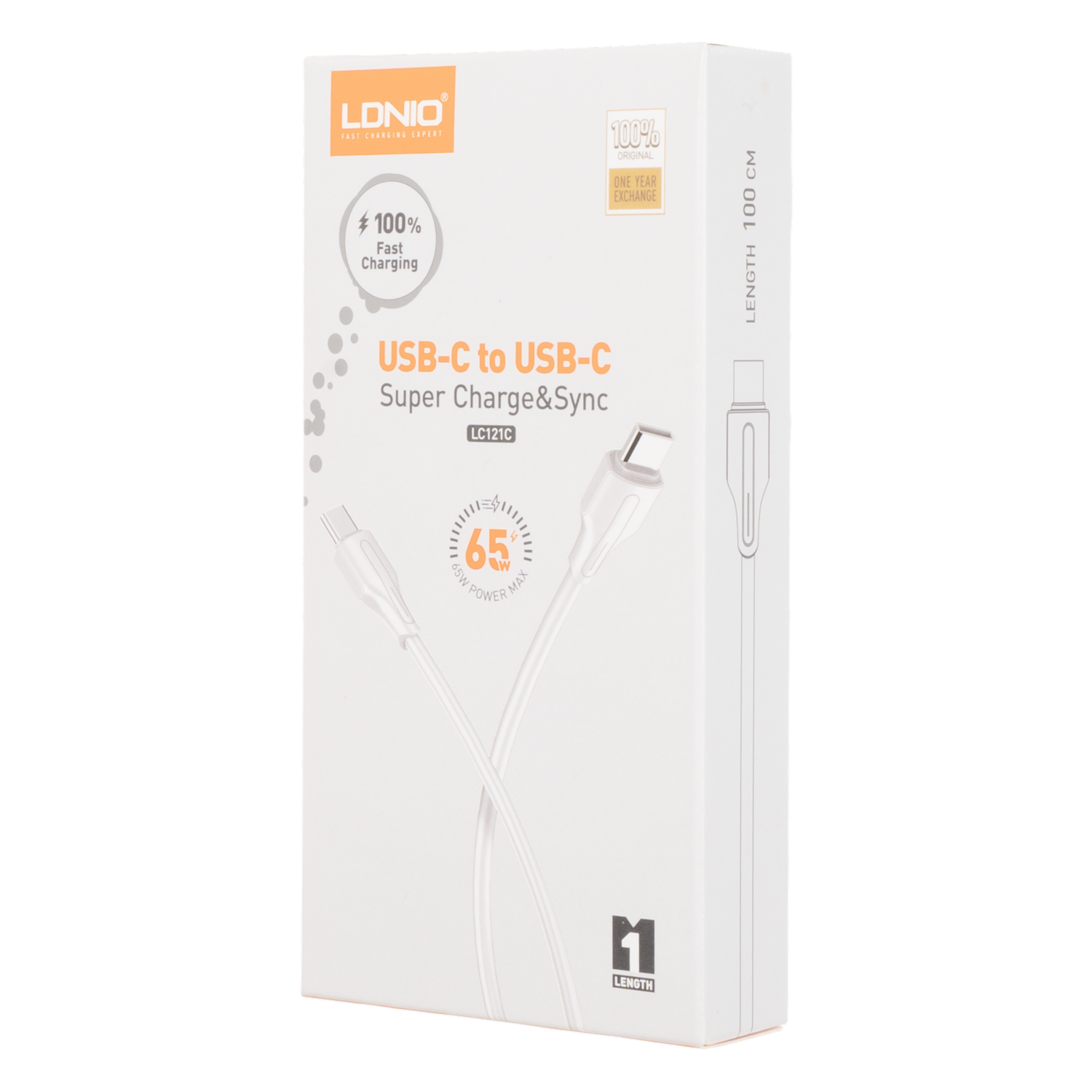Cable De Carga Tipo C A Tipo C 1M Lc121 LDNIO 65 W