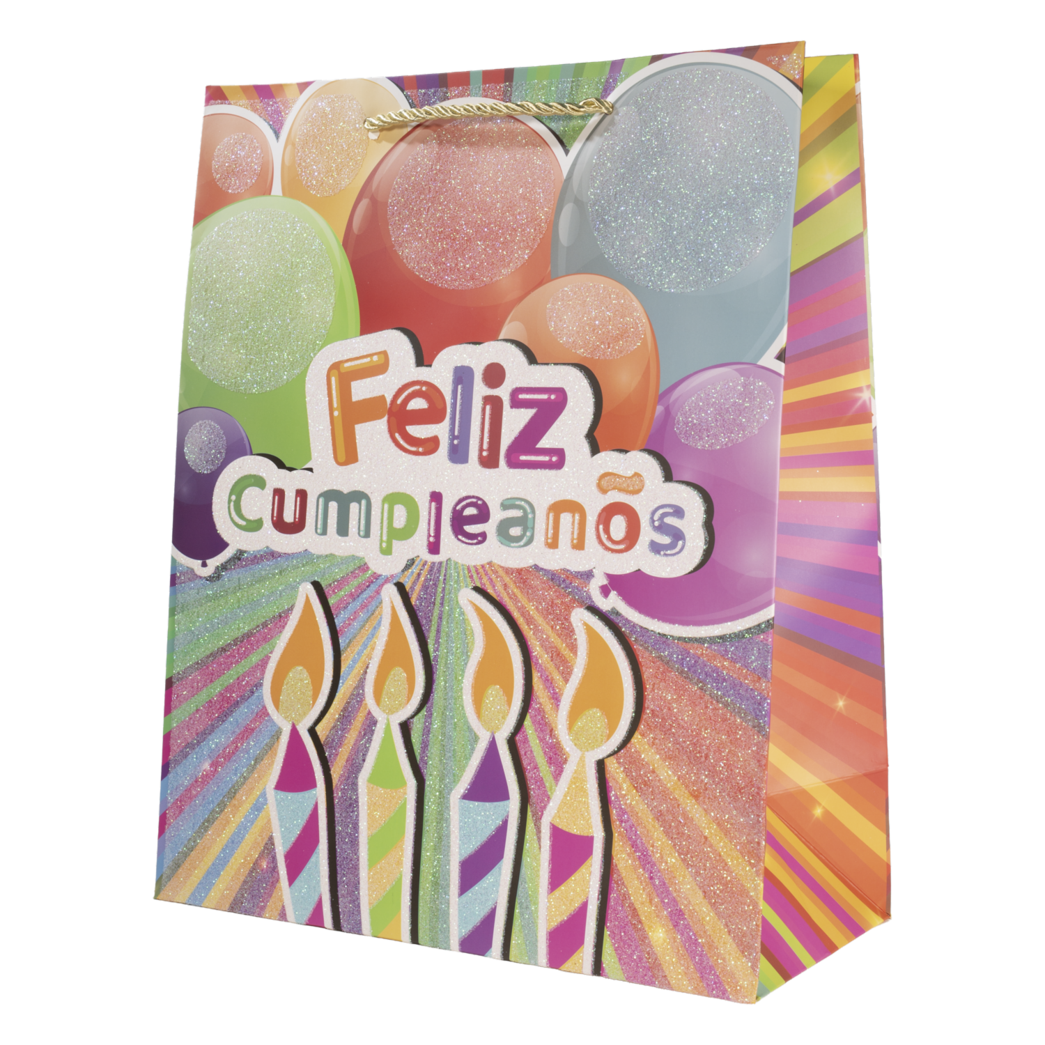 Bolsa De Regalo Feliz Cumpleaños IMPORTADORA CUMPLEAÑOS 32X26X12 Cm