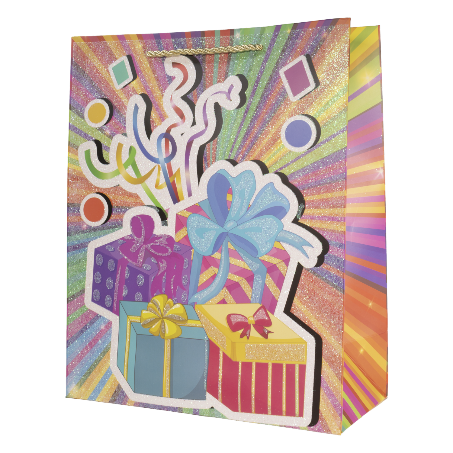 Bolsa De Regalo Feliz Cumpleaños IMPORTADORA CUMPLEAÑOS 32X26X12 Cm