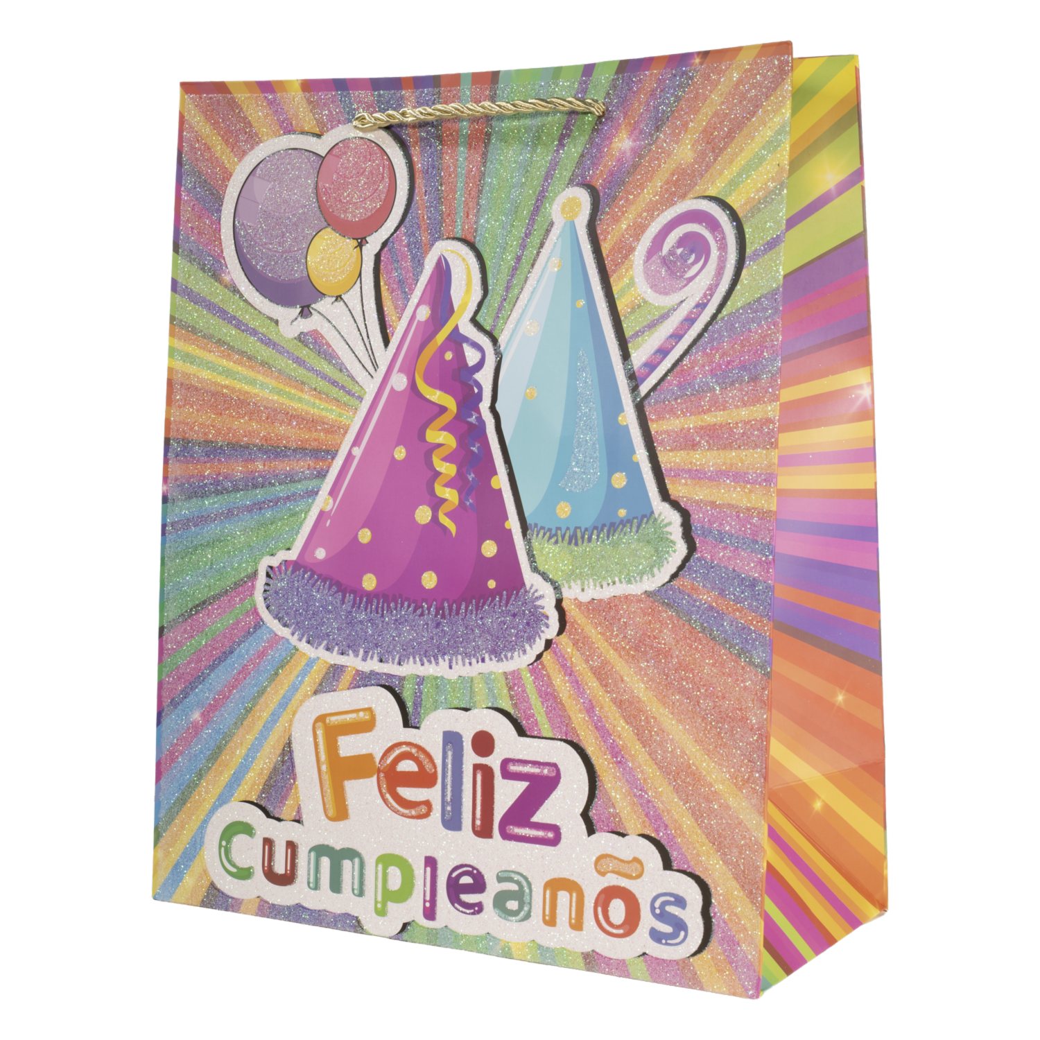 Bolsa De Regalo Feliz Cumpleaños IMPORTADORA CUMPLEAÑOS 32X26X12 Cm