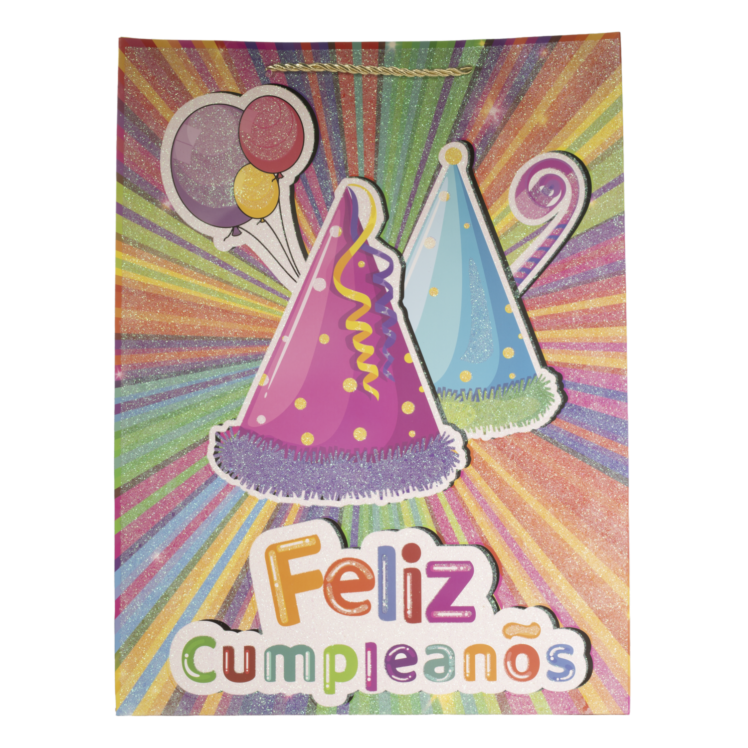 Bolsa De Regalo Feliz Cumpleaños IMPORTADORA CUMPLEAÑOS 40X30X12 Cm