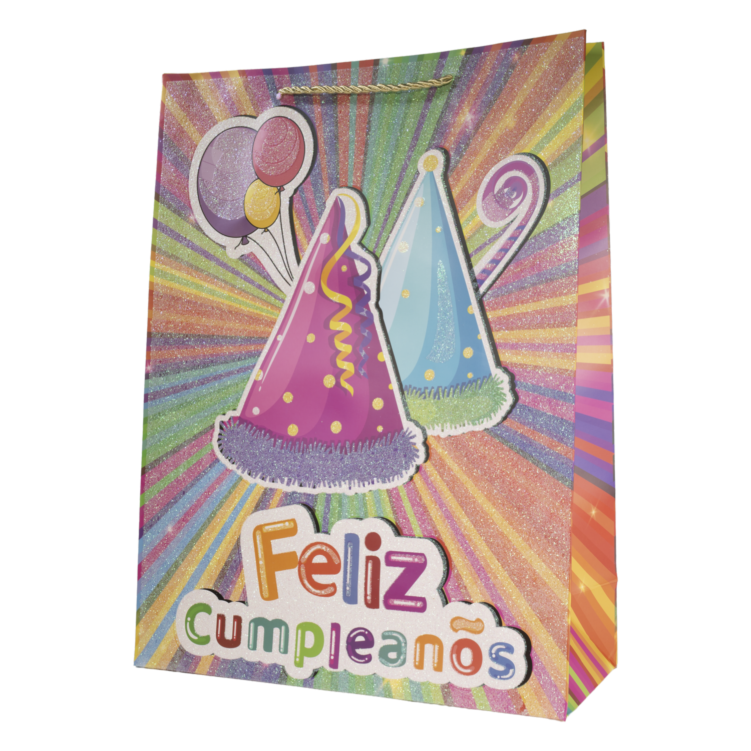 Bolsa De Regalo Feliz Cumpleaños IMPORTADORA CUMPLEAÑOS 40X30X12 Cm
