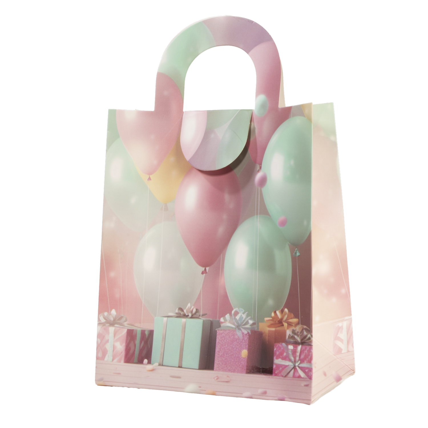Bolsa De Regalo Diseño Pastel IMPORTADORA CUMPLEAÑOS 24X15X8 Cm