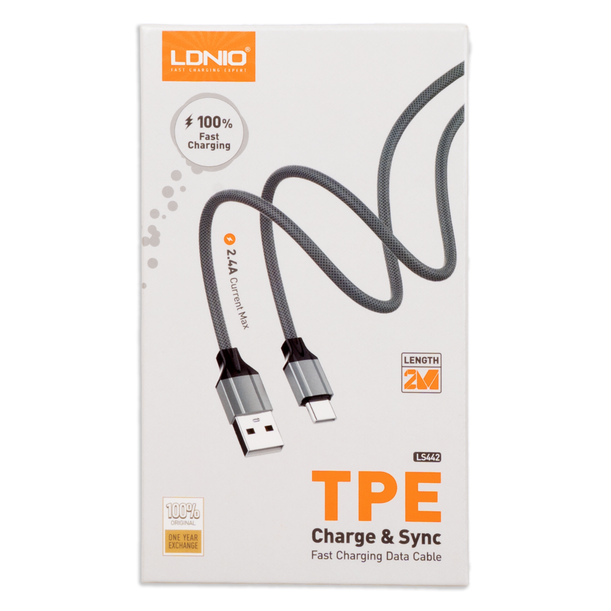 Cable Cargador Y De Transferencia Ls442 Ip 2,4 A LDNIO 30 W