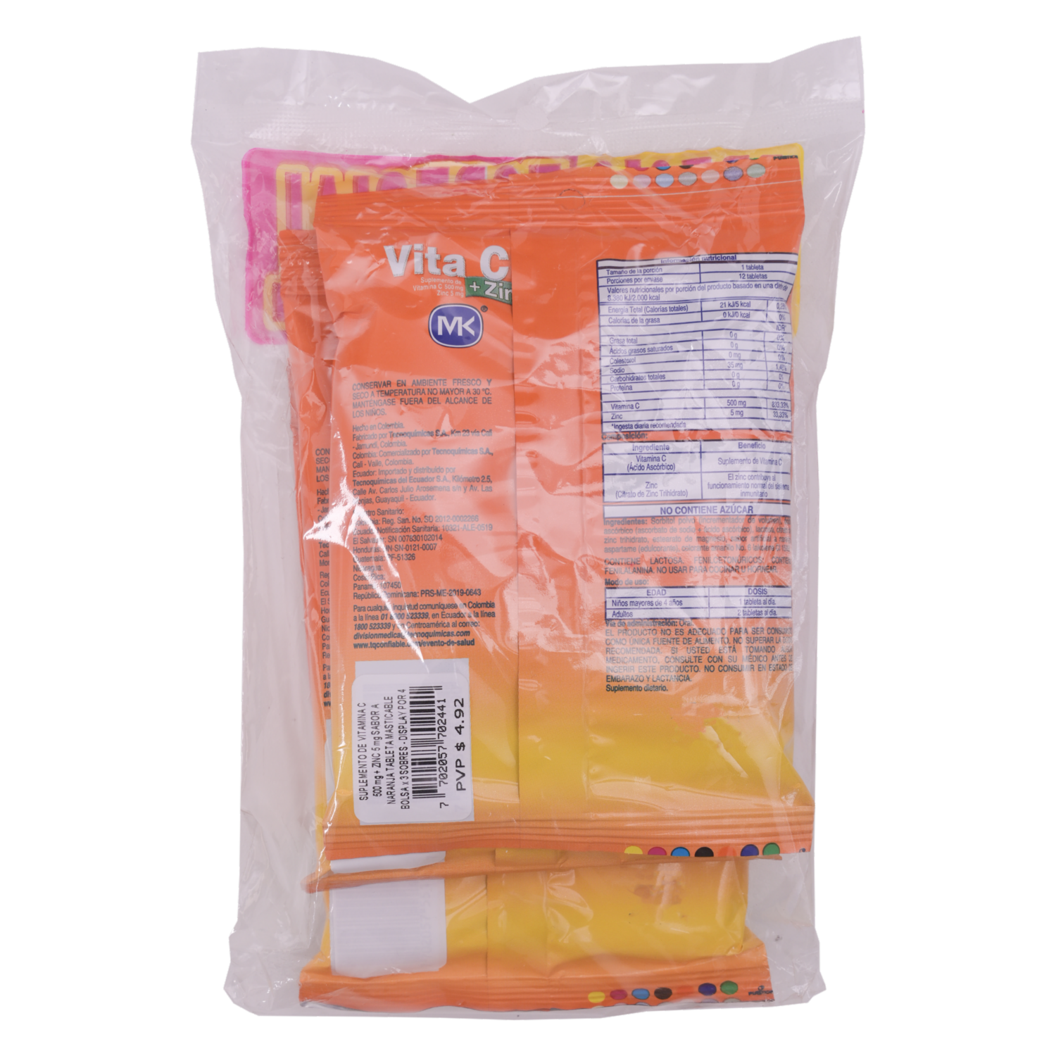 Vitamina C Zinc Naranja Display MK Caja