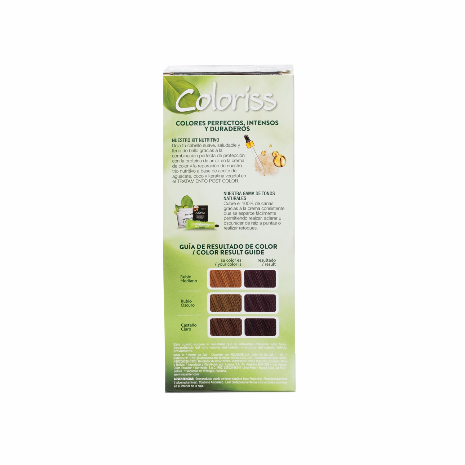 Tinte De Cabello Castaño Oscuro 3.0 Con Tratamiento Post Color COLORISS Kit 50 G