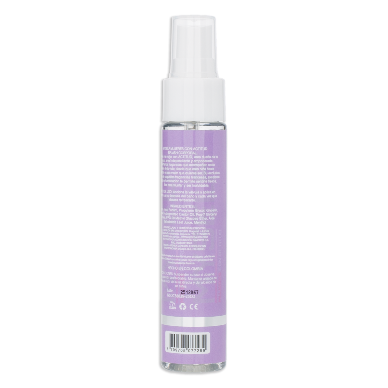 Body Splash Para Mujer Fragancia Gitana MYSELF 60 Ml