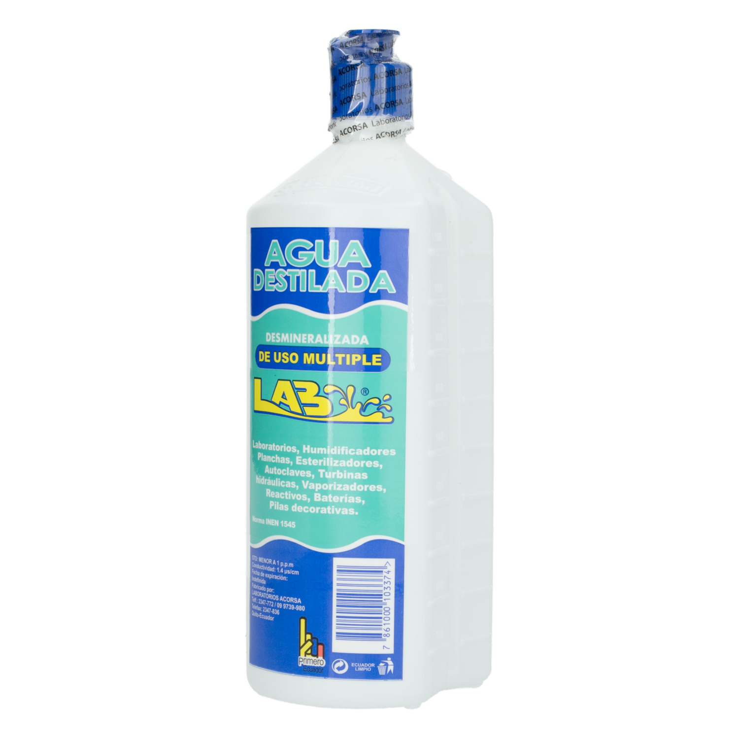 Agua Destilada LAB 1000 ml