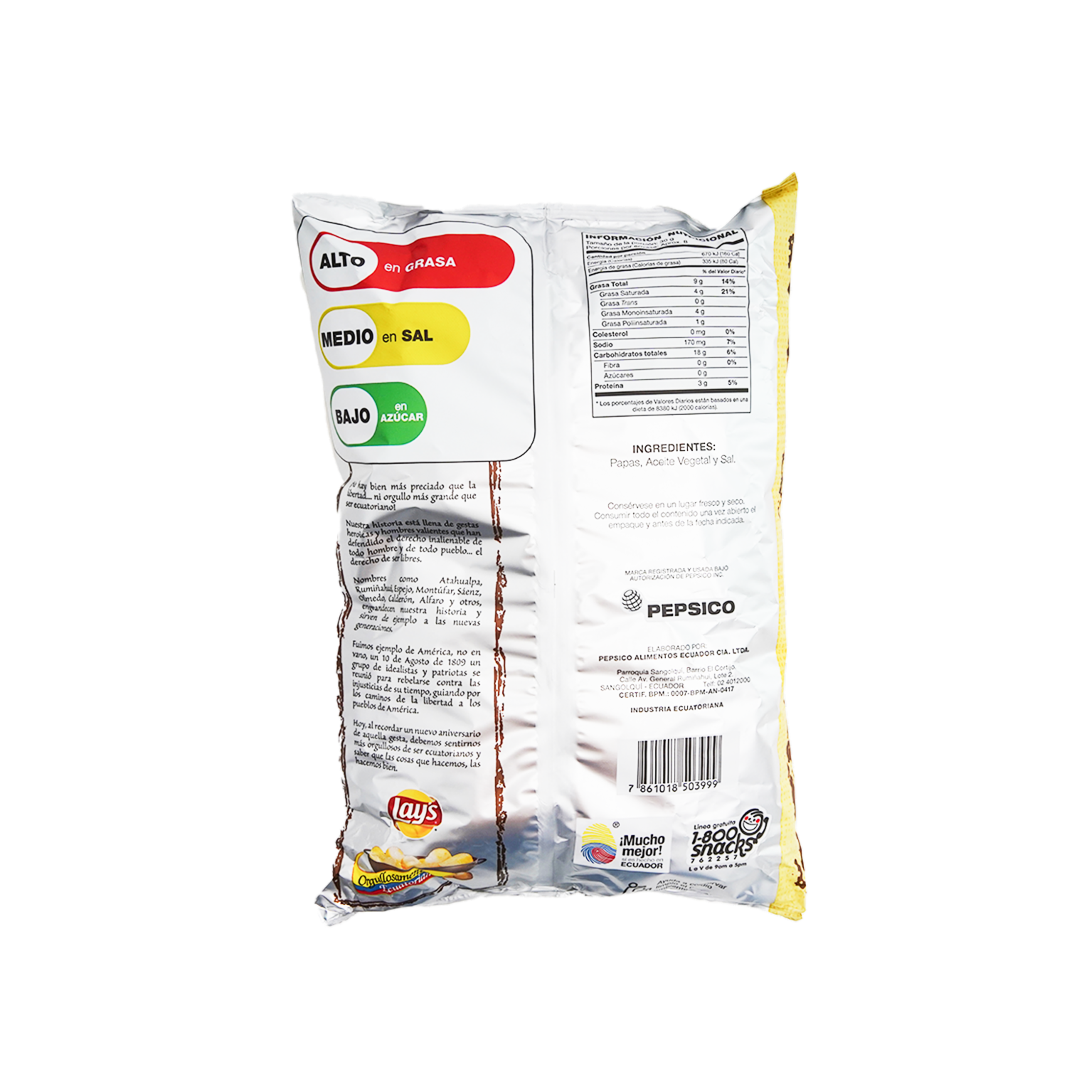 Papas Fritas Artesanales LAY’S 250 g
