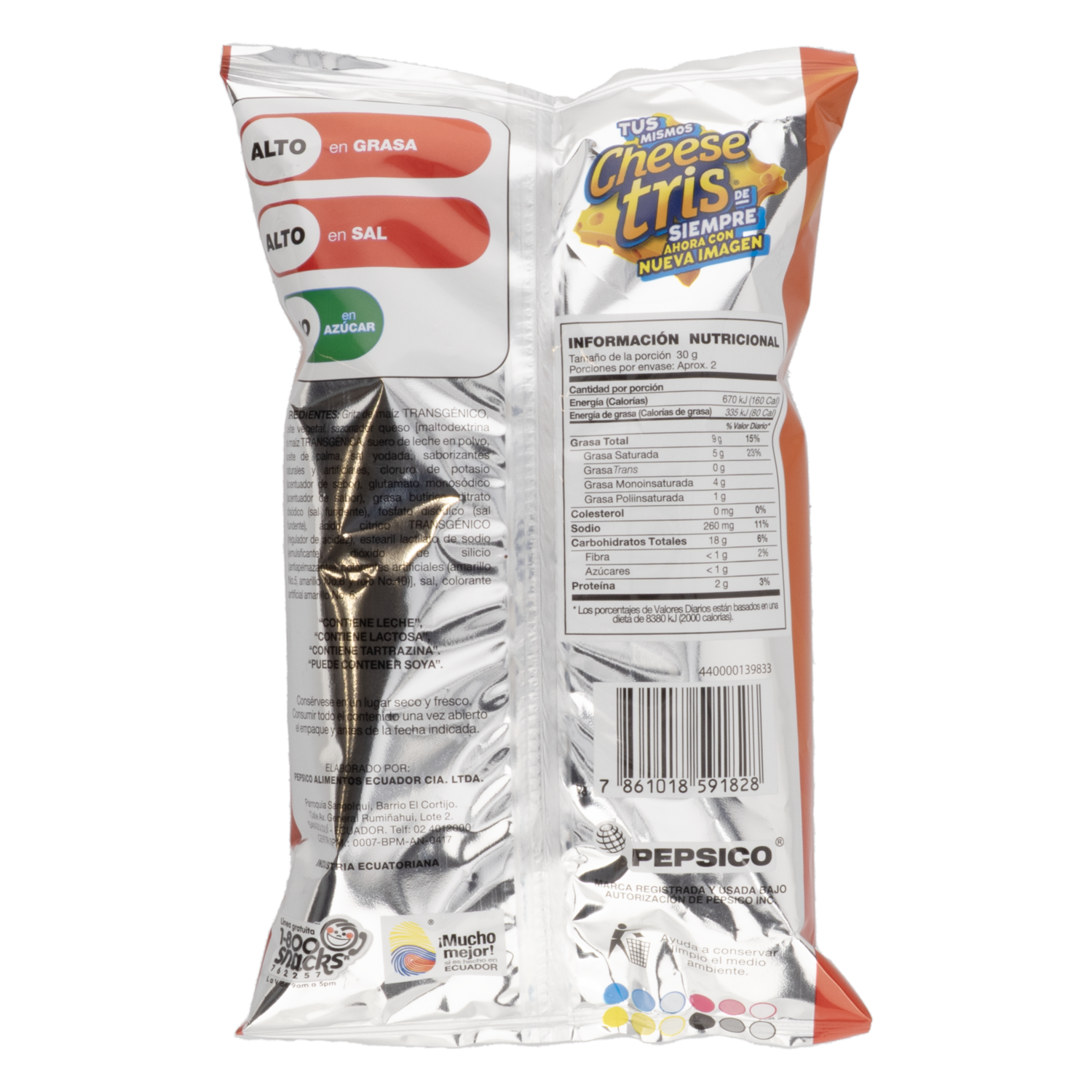 Bocaditos De Maíz Sabor A Queso CHEESE TRIS 47 G