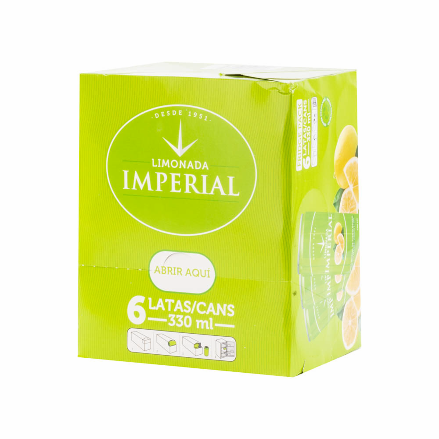 Bebida Gaseosa Limón Lata IMPERIAL 6 X 330 ml