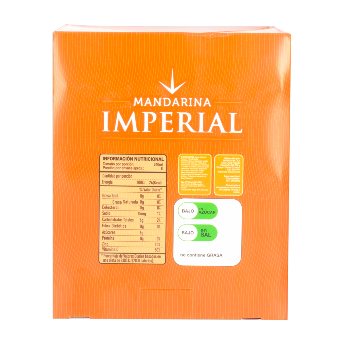 Bebida De Mandarina IMPERIAL 6 X 330 ml