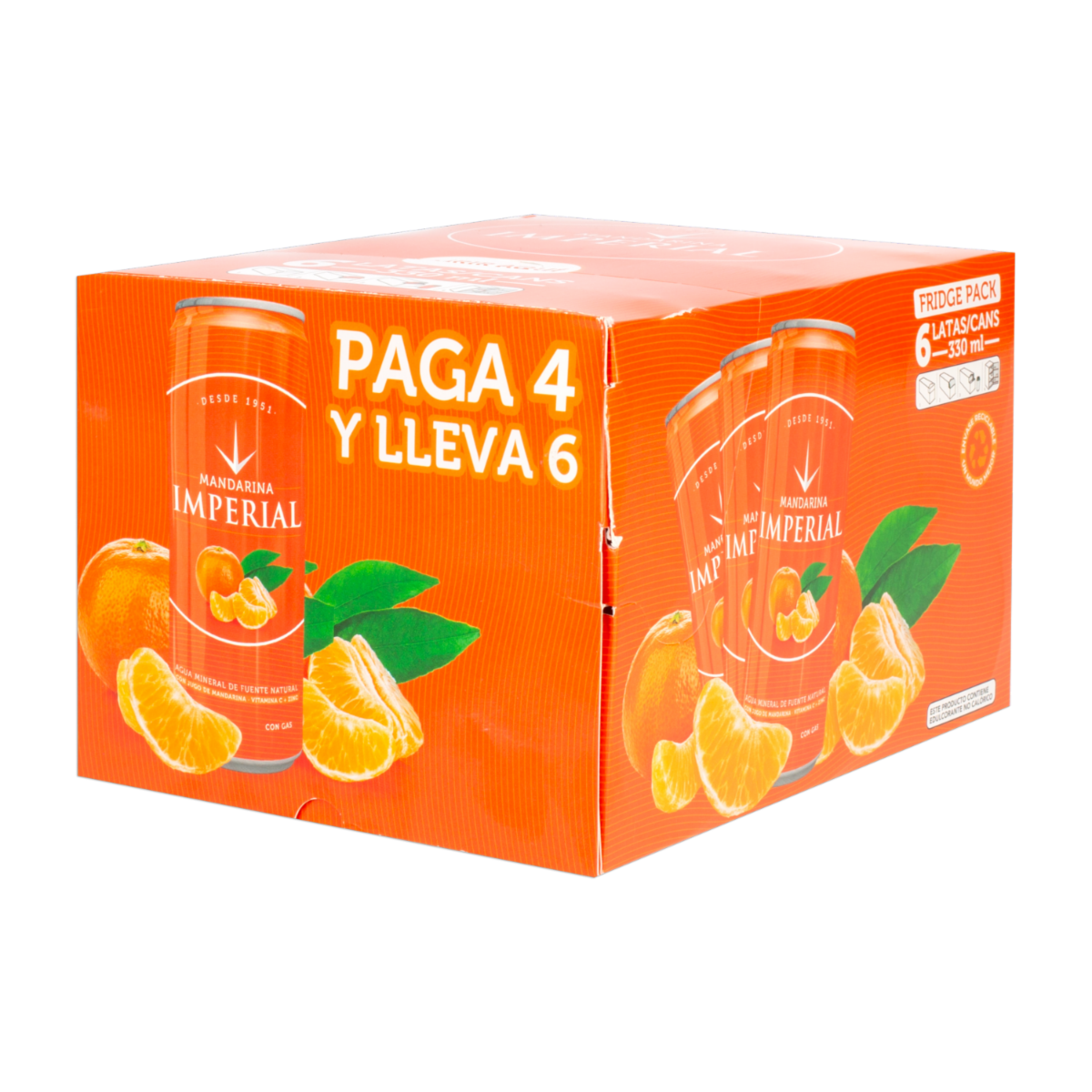 Bebida De Mandarina IMPERIAL 6 X 330 ml