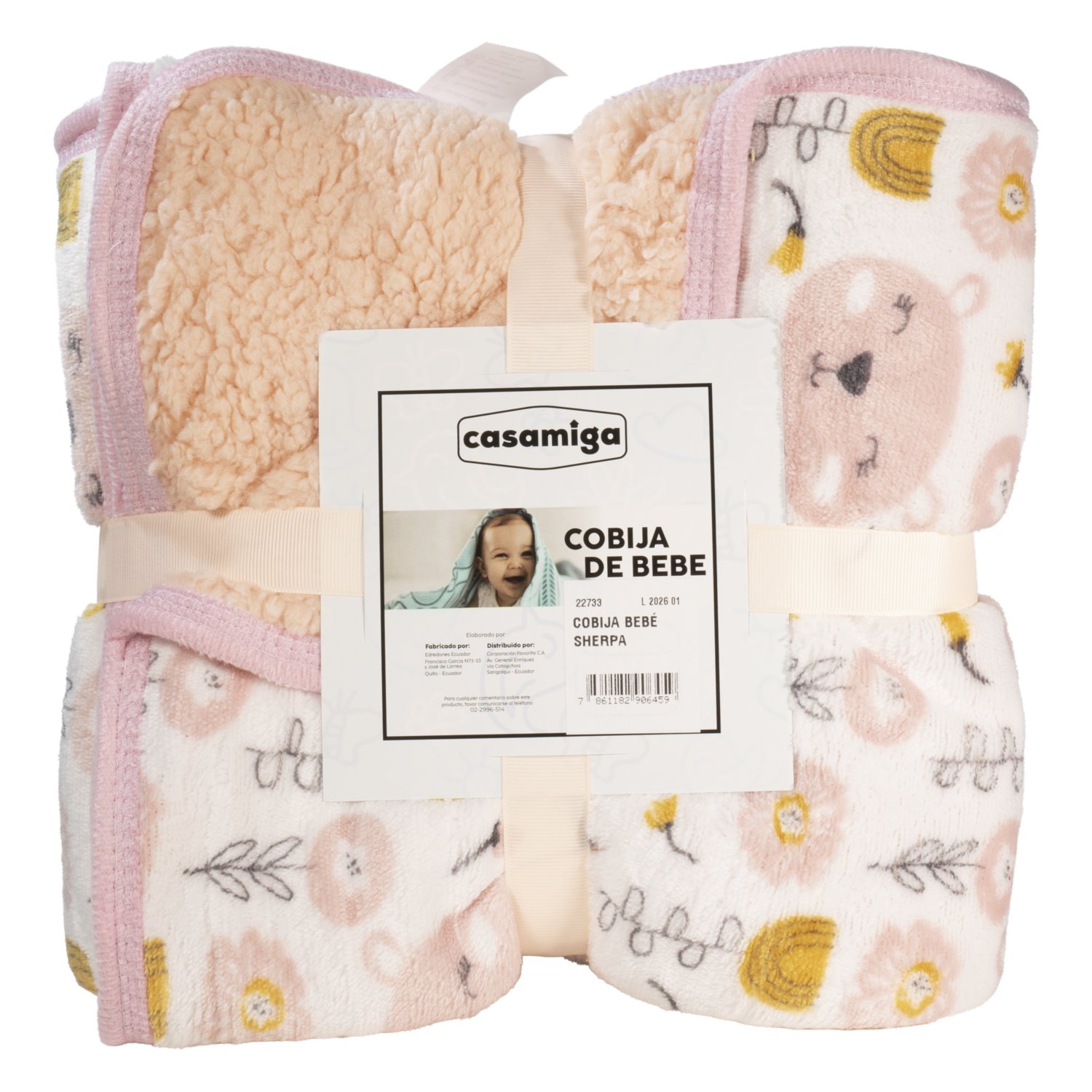 Cobija Para Bebe Sherpa TEXTIELITES 110X90 Cm