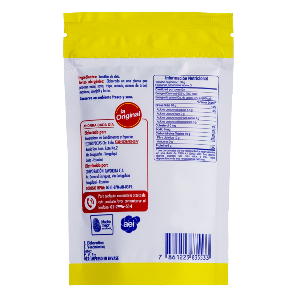 Chía Semillas LA ORIGINAL 80 G