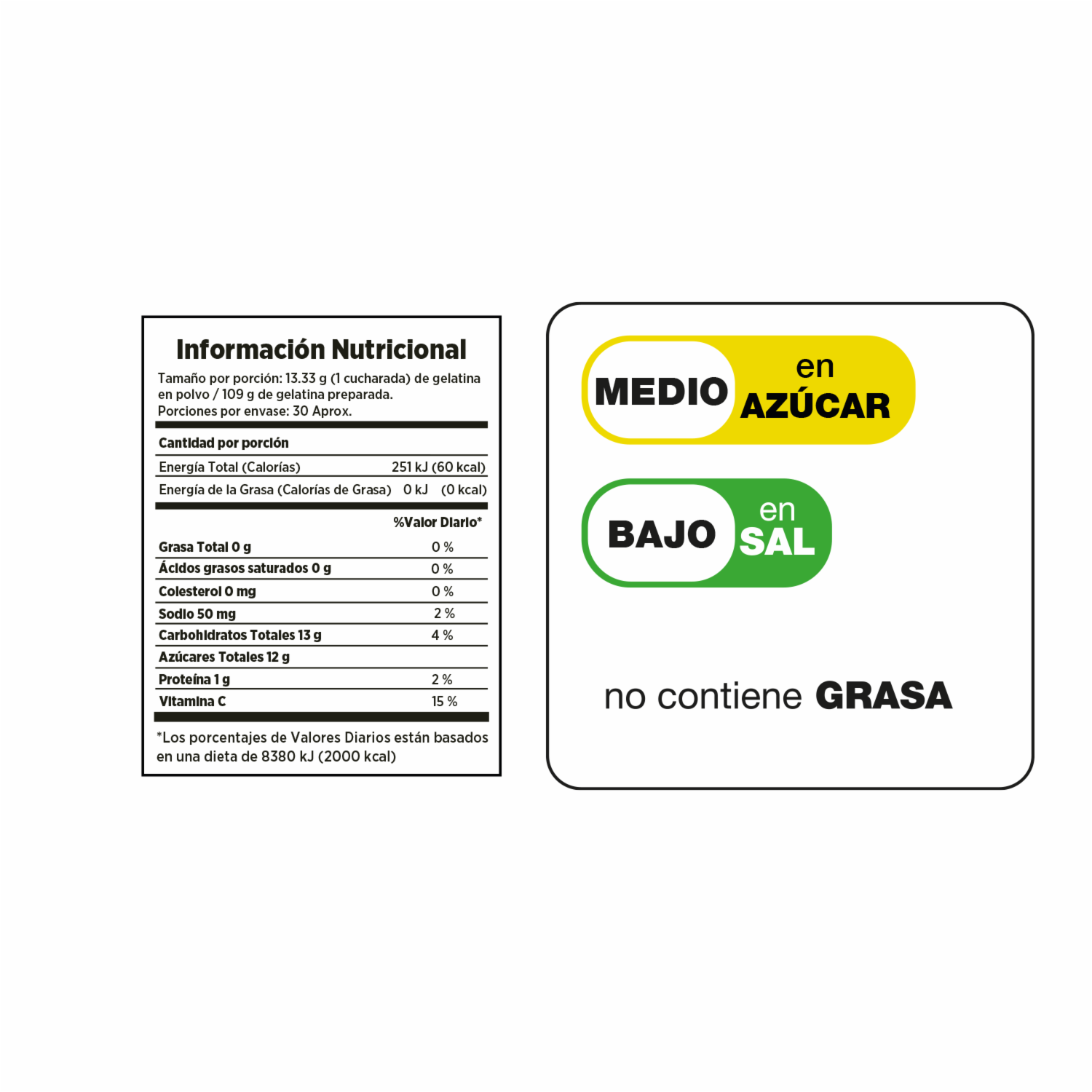 Gelatina En Polvo Sabor Frambuesa EL ARTESANAL 400 G