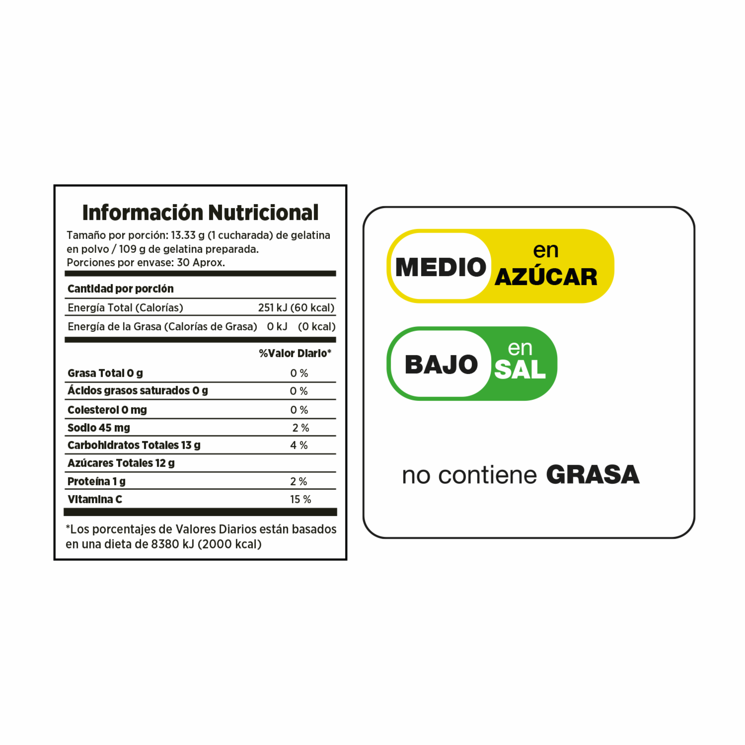 Gelatina En Polvo Sabor Cereza EL ARTESANAL 400 G