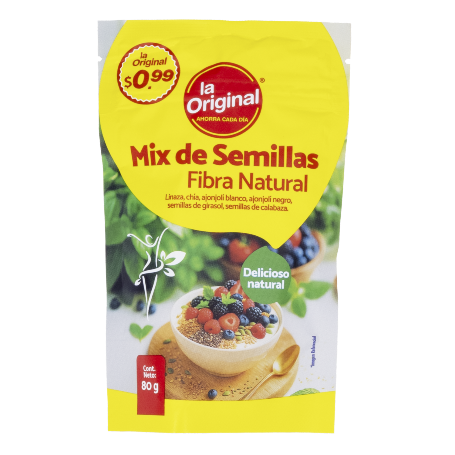 Semillas Mix Fibra Natural LA ORIGINAL 80 G