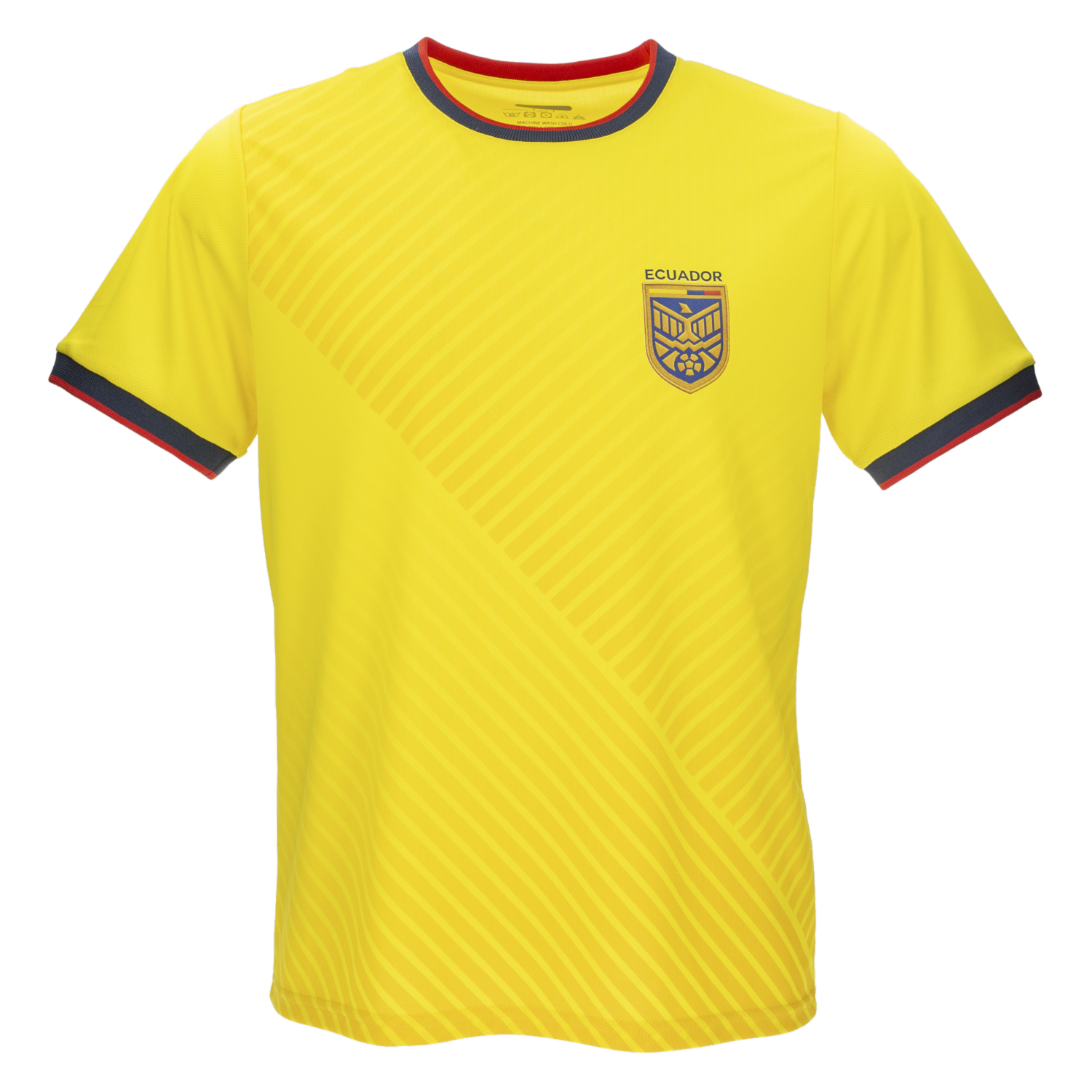 Camiseta Hombre Maga Corta Deportiva  Ecuador Amarilla ZERO
