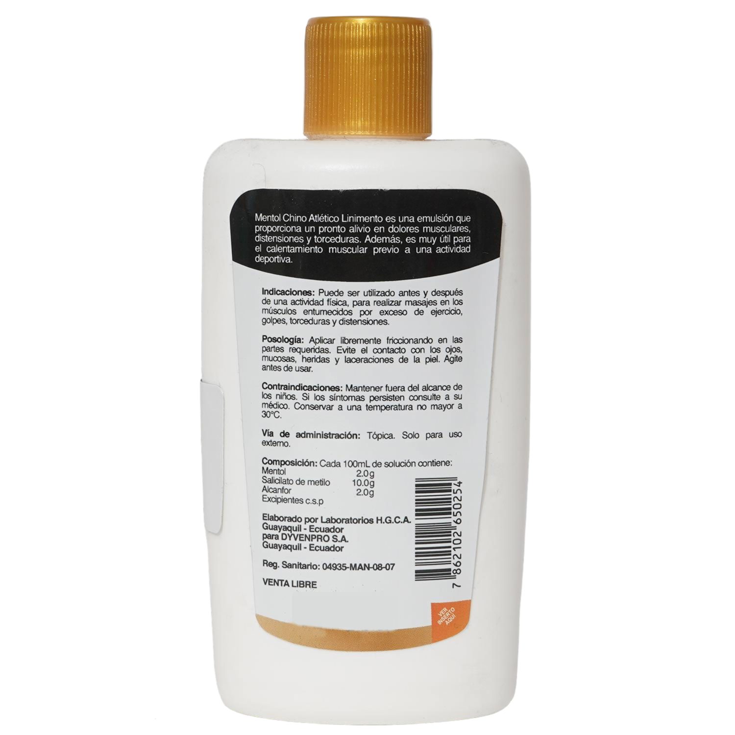 Mentol Chino Linimento MENTOL CHINO 120 G