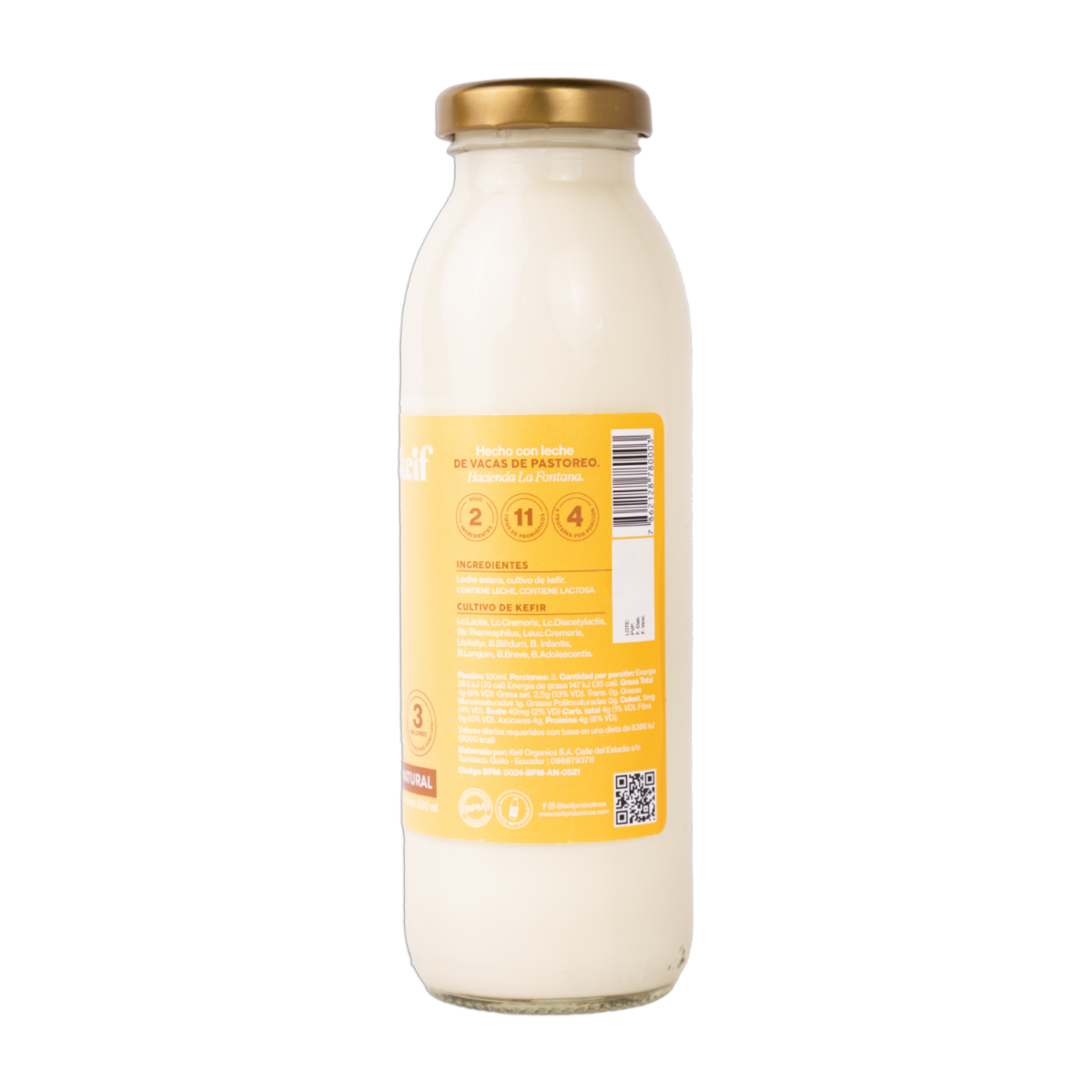 Kéfir Poder Probiótico Sabor Natural KEIF 300 Ml
