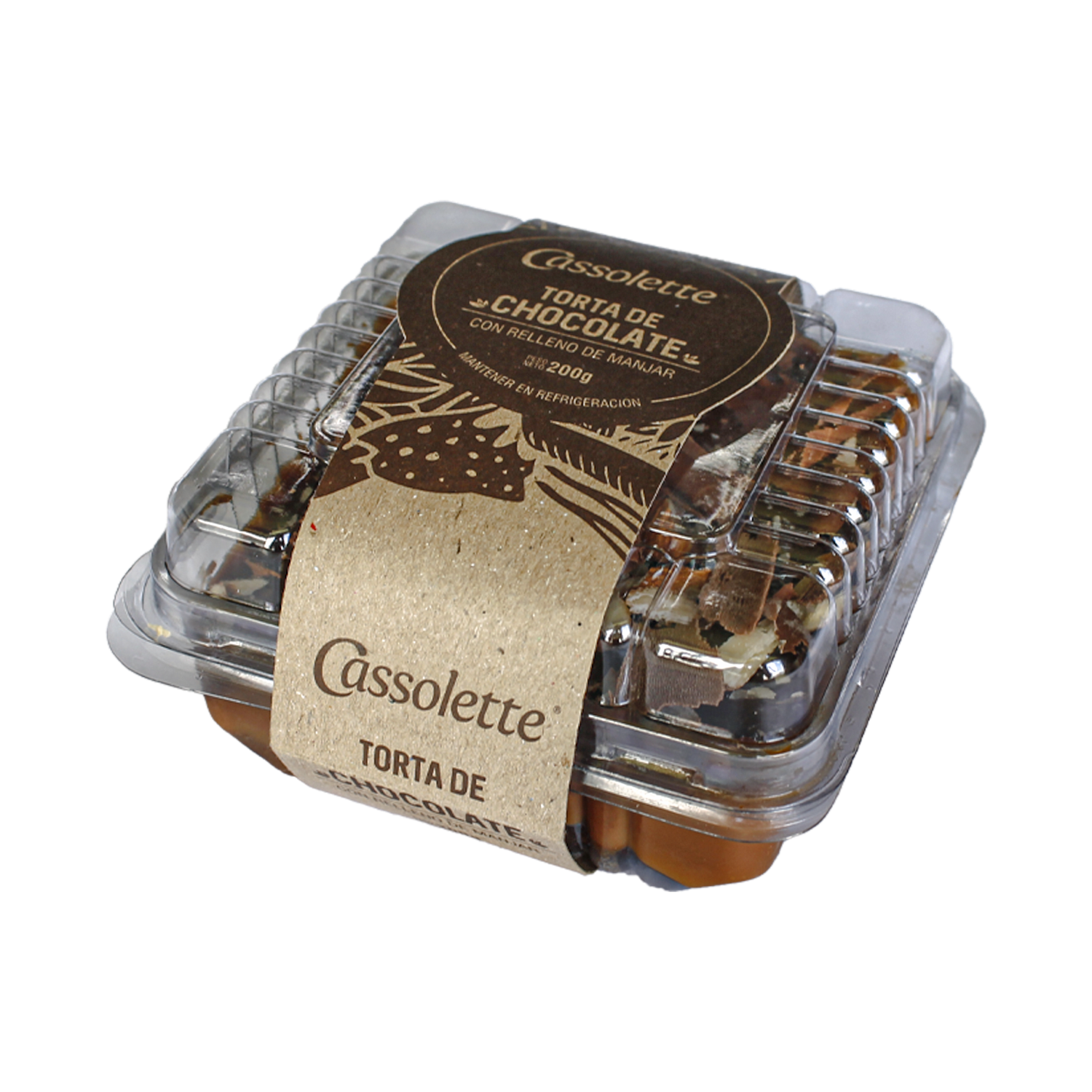 Torta De Chocolate Con Relleno De Manjar CASSOLETTE 200 G