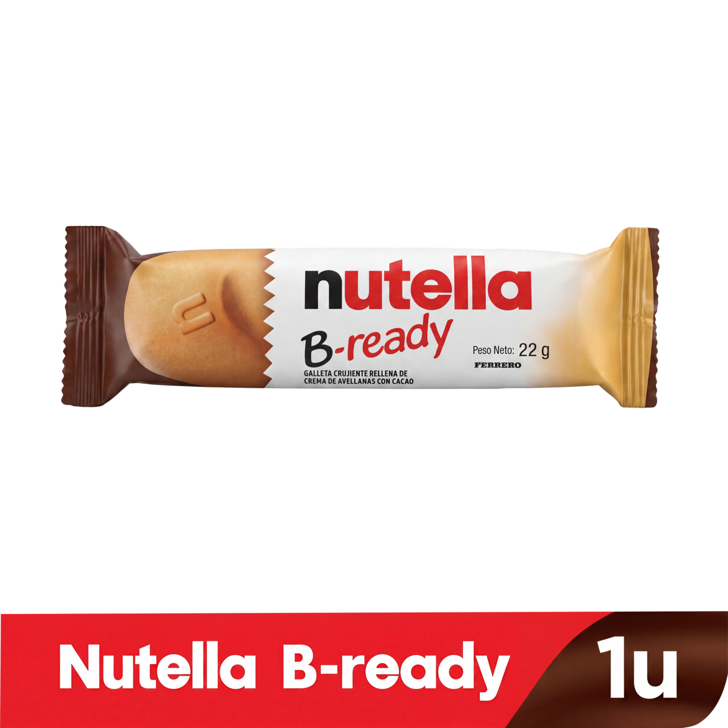 Snack De Galleta Rellena De Crema De Avellana Con Cacao B-ready NUTELLA 22 G