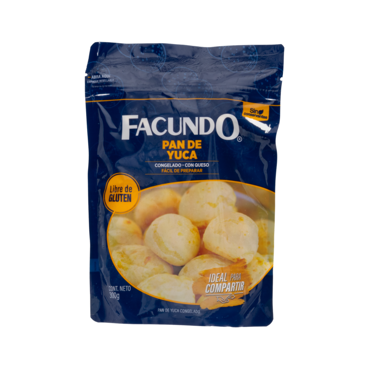 Pan De Yuca Congelado Con Queso FACUNDO 300 G